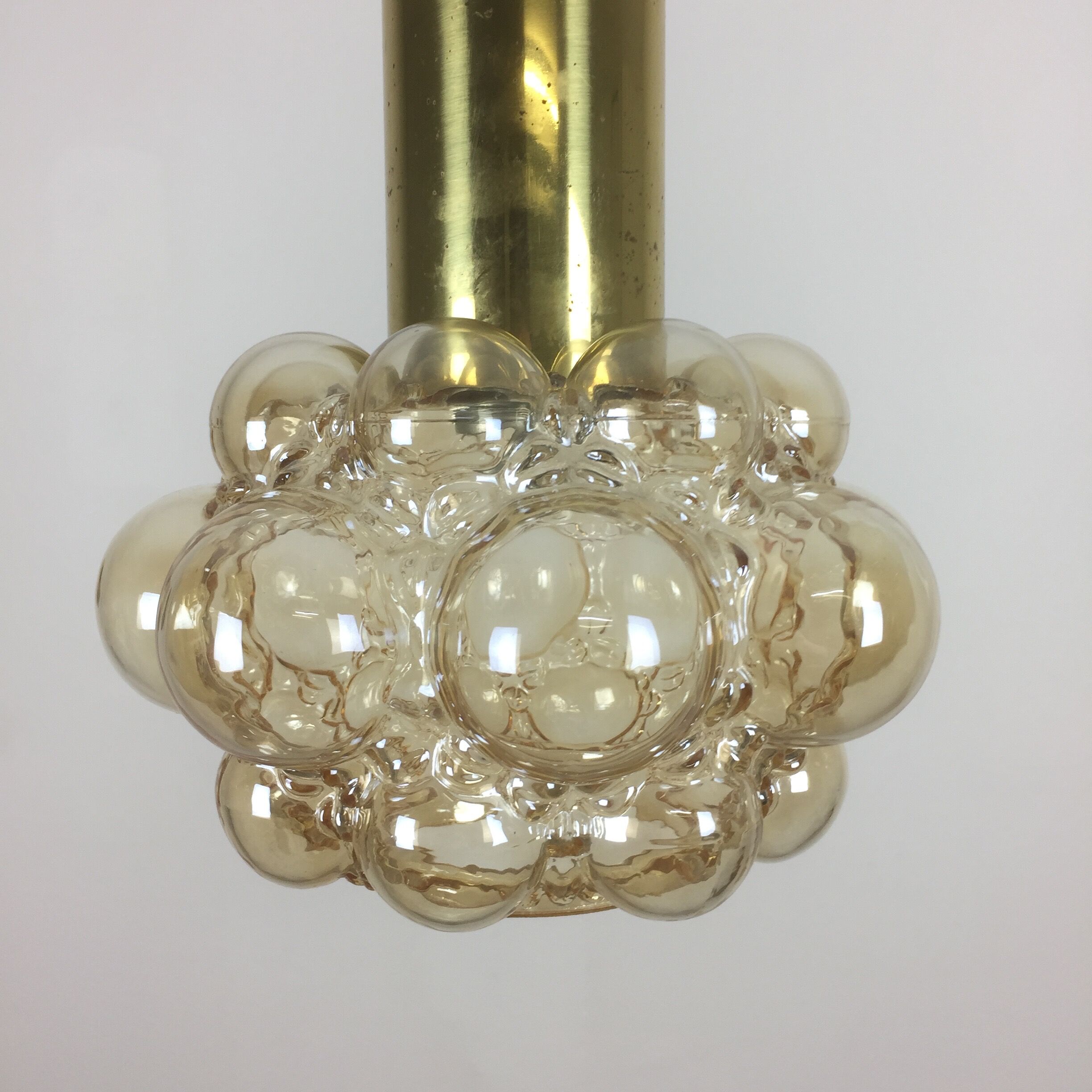 Suspension bubble en verre par Helena Tynell pour Glashàtte Limburg Allemagne des années 1960