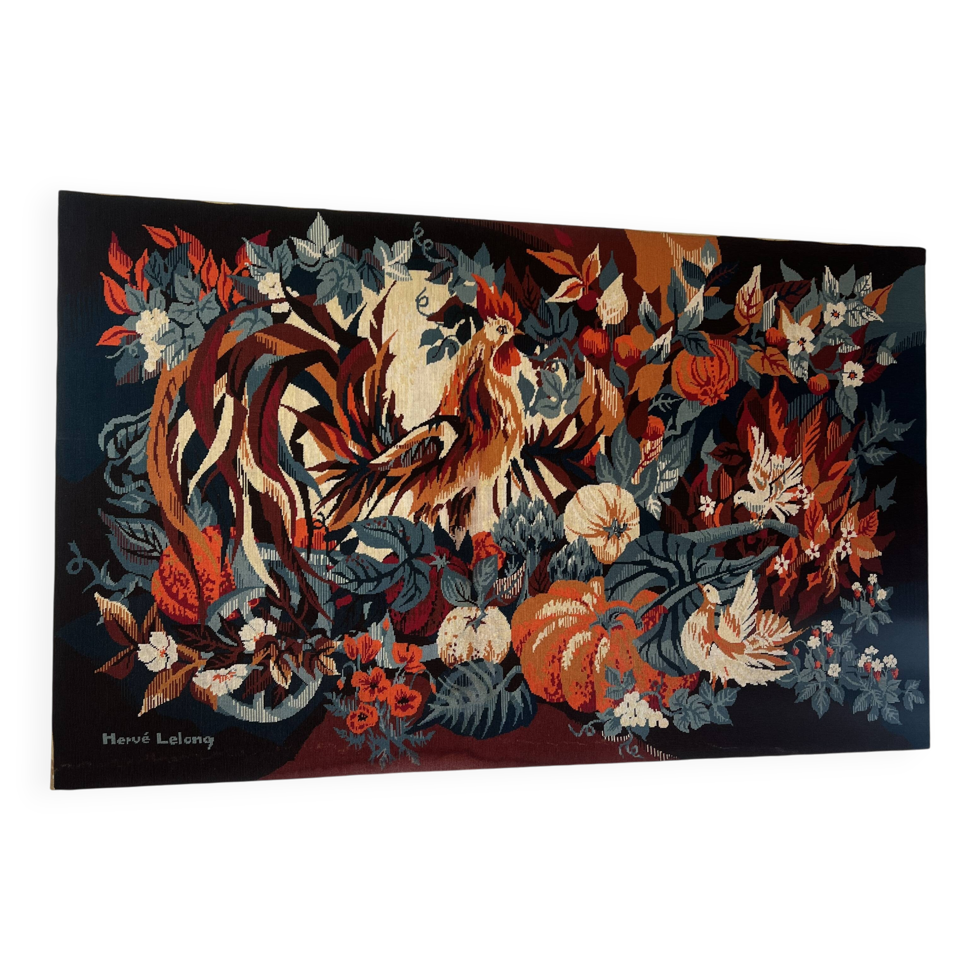 Tapestry on frame by Hervé Lelong