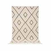 Tapis berbère losanges creux en laine