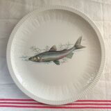 Fish set, 6 plates, sauce pot and saucer