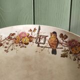 Ironstone compote E. Bourgeois Grand Dépôt Birds