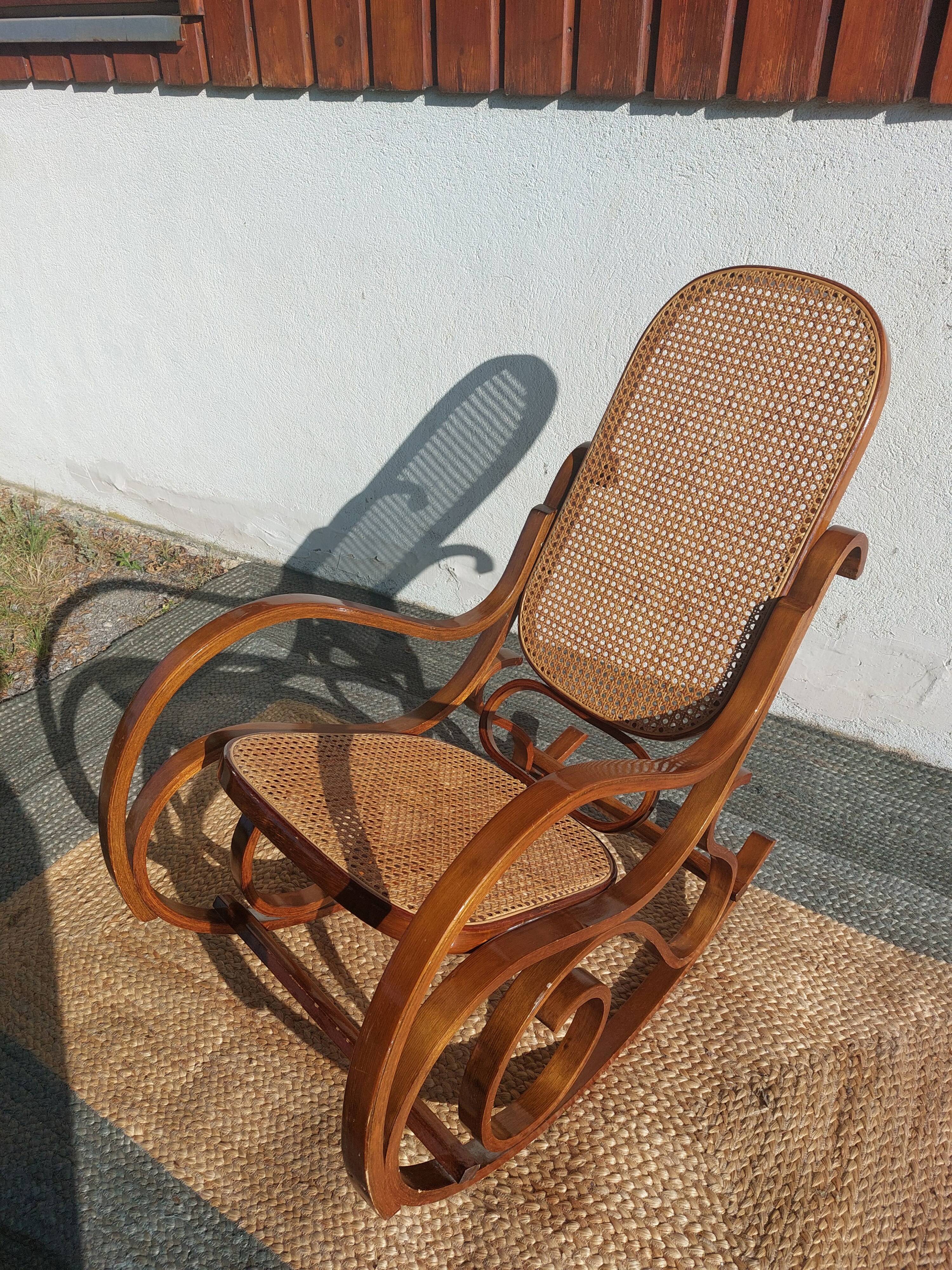 Rocking chair, rocking chair, cane