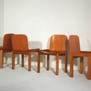 Dining Chairs Attributed to Afra and Tobia Scarpa for Molteni, Set of 4