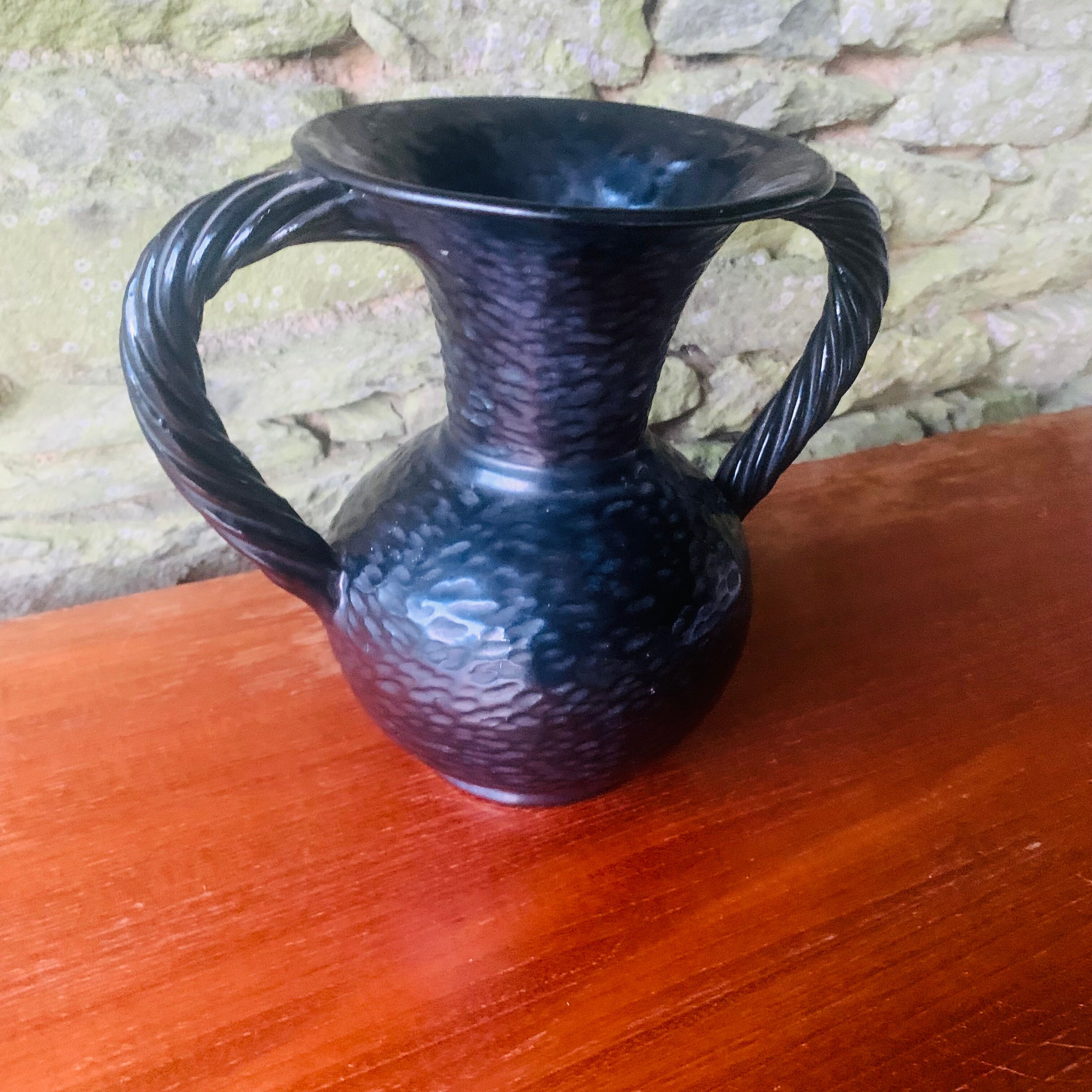 Vintage Vallauris vase signed B. Rubino