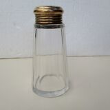 old glass sprinkler, brass stopper
