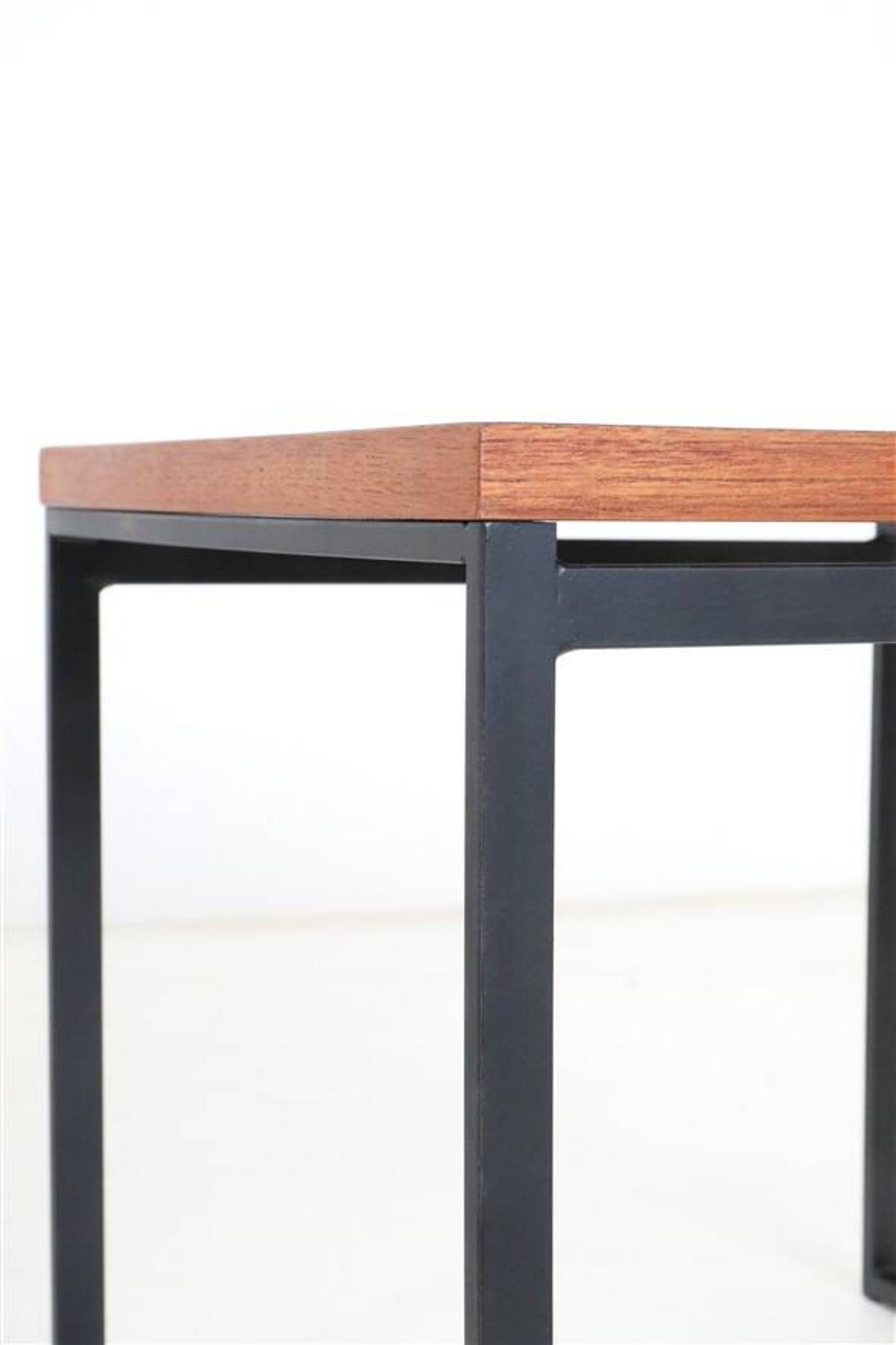 Rare Rego / Günter Renkel “Twen” teak side table / Mid-century modern design / 1950s / 1960s modernism