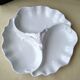 Plat à 3 compartiments en porcelaine blanche