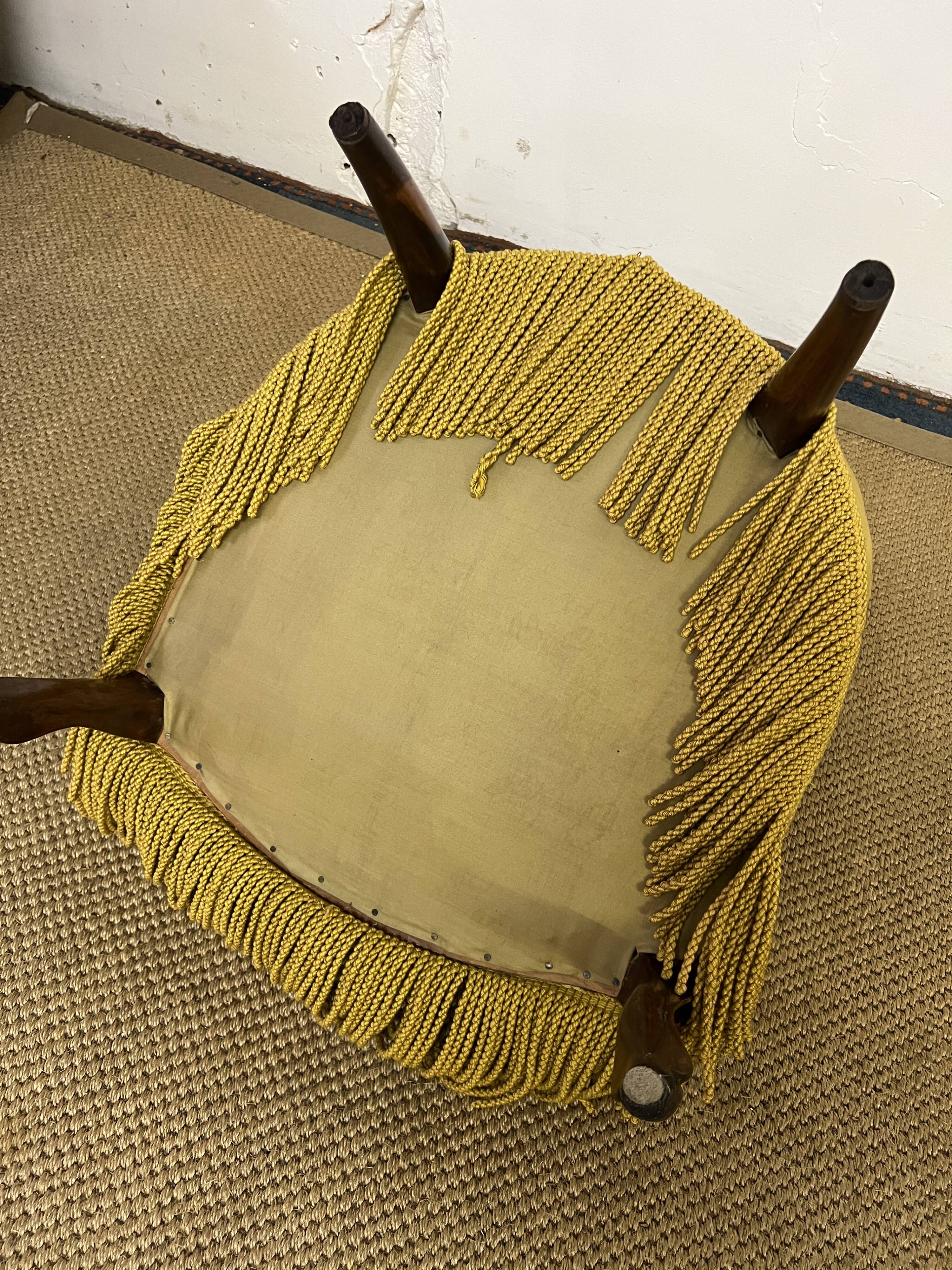 Mustard toad armchair