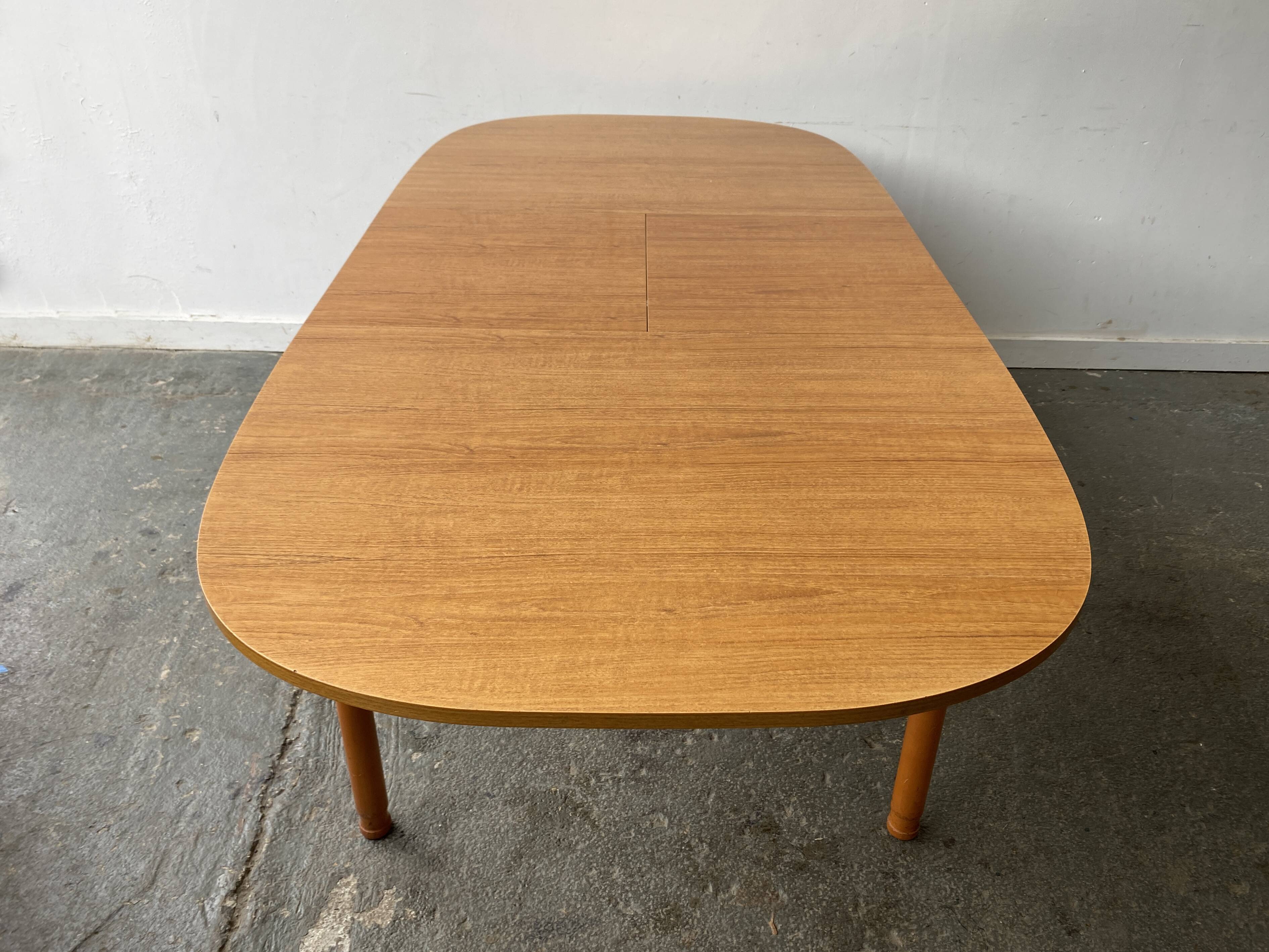 Mid-Century large dining table by Schreiber Furniture