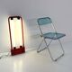 Lampe néon rouge par Gian N. Gigante pour Zerbetto, 1980