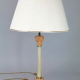 Lamp Tommaso Barbi Murano brass ceramic glass