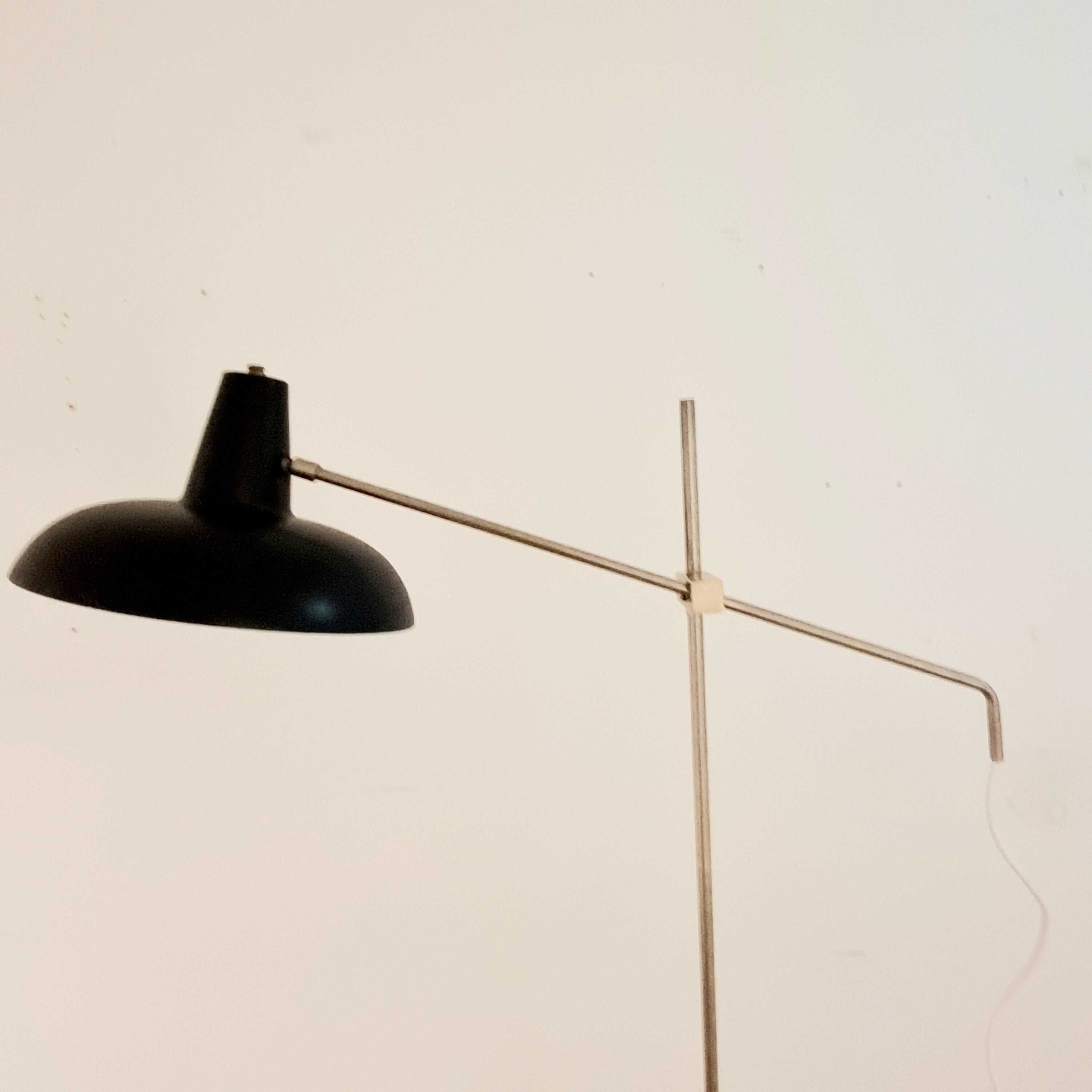 Floor Lamp by J.J.M. Hoogervorst with concrete foot, 1950s