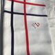 Embroidered tablecloth FL rectangle basque fabric navy and red