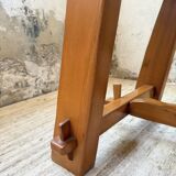 Aranjou farmhouse table in blond elm, 1950s