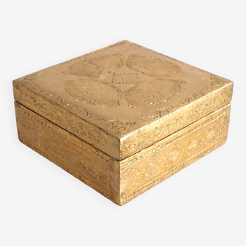 Italian Golden Wood Box