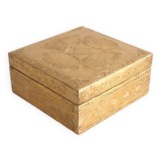 Italian Golden Wood Box