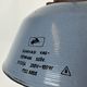 Industrial Grey Enamel and Cast Iron Pendant Light, 1960s