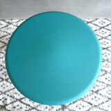 70s stool turquoise, tulip stool plastic, side table, mid-century interior