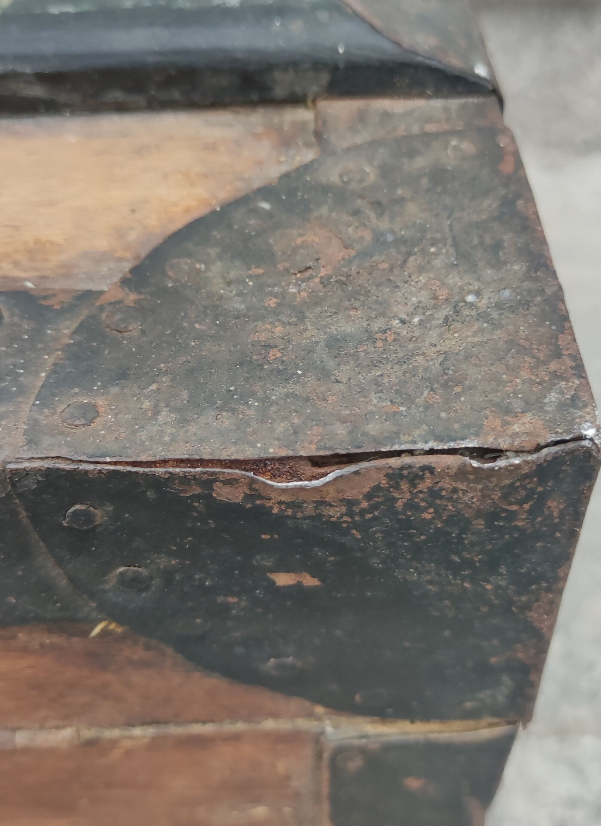 Old wooden trunk, storage chest