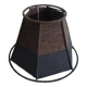 Small brown wool lampshade