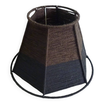 Small brown wool lampshade