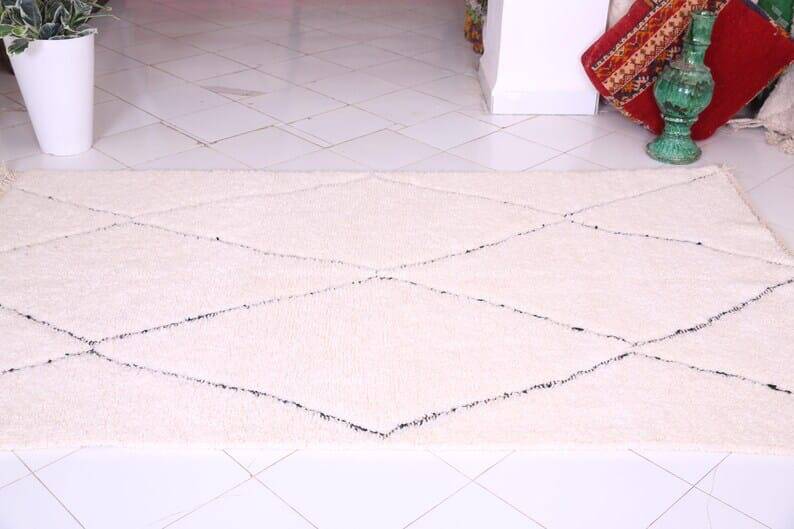 Handmade Atlas Berber rug from Oued Zam, size 250 x 250 cm.