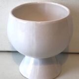 White ceramic footed bowl