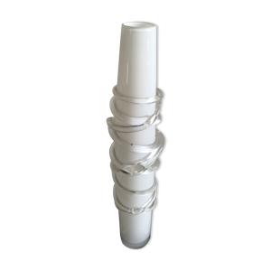 vase en verre blanc