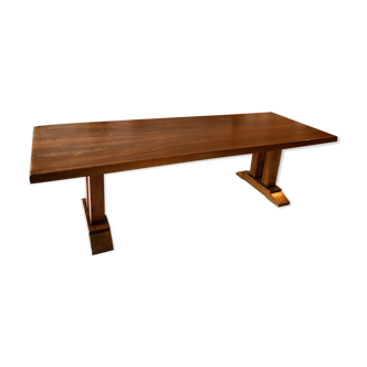 Dining table vintage solid wood refectory