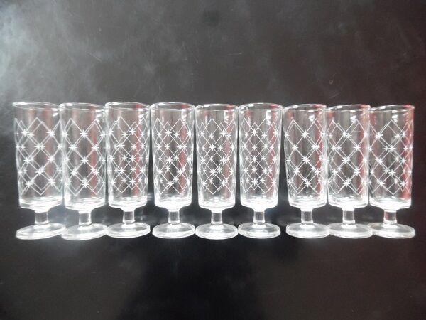 70's champagne flutes