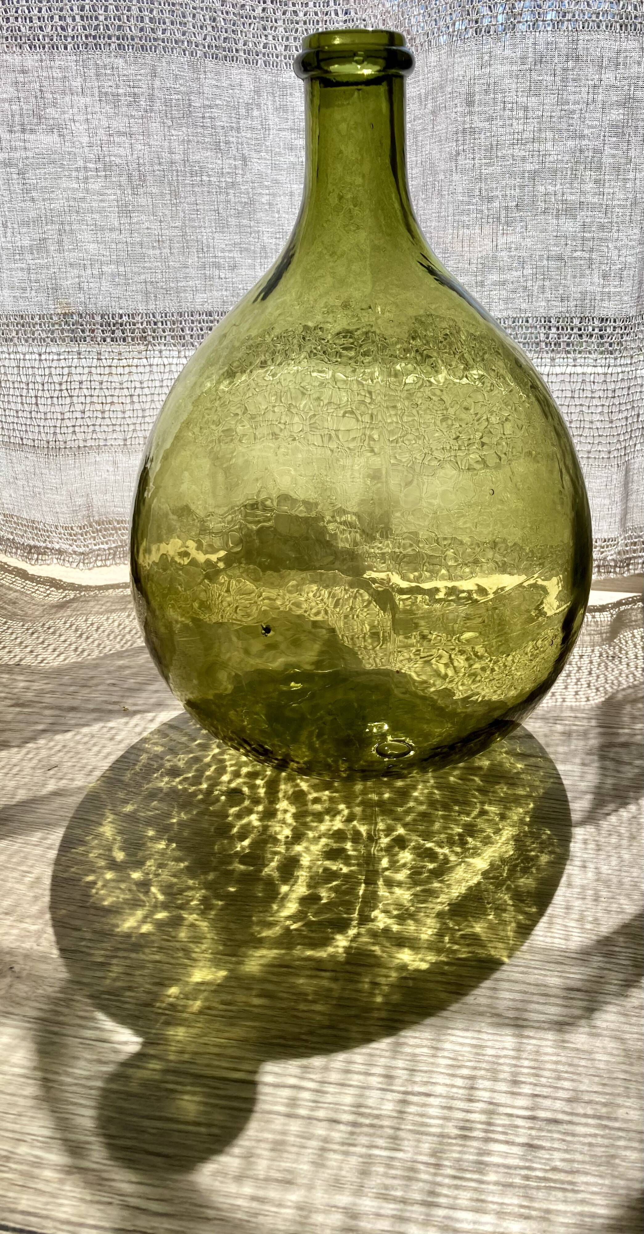 5L demijohn green yellow