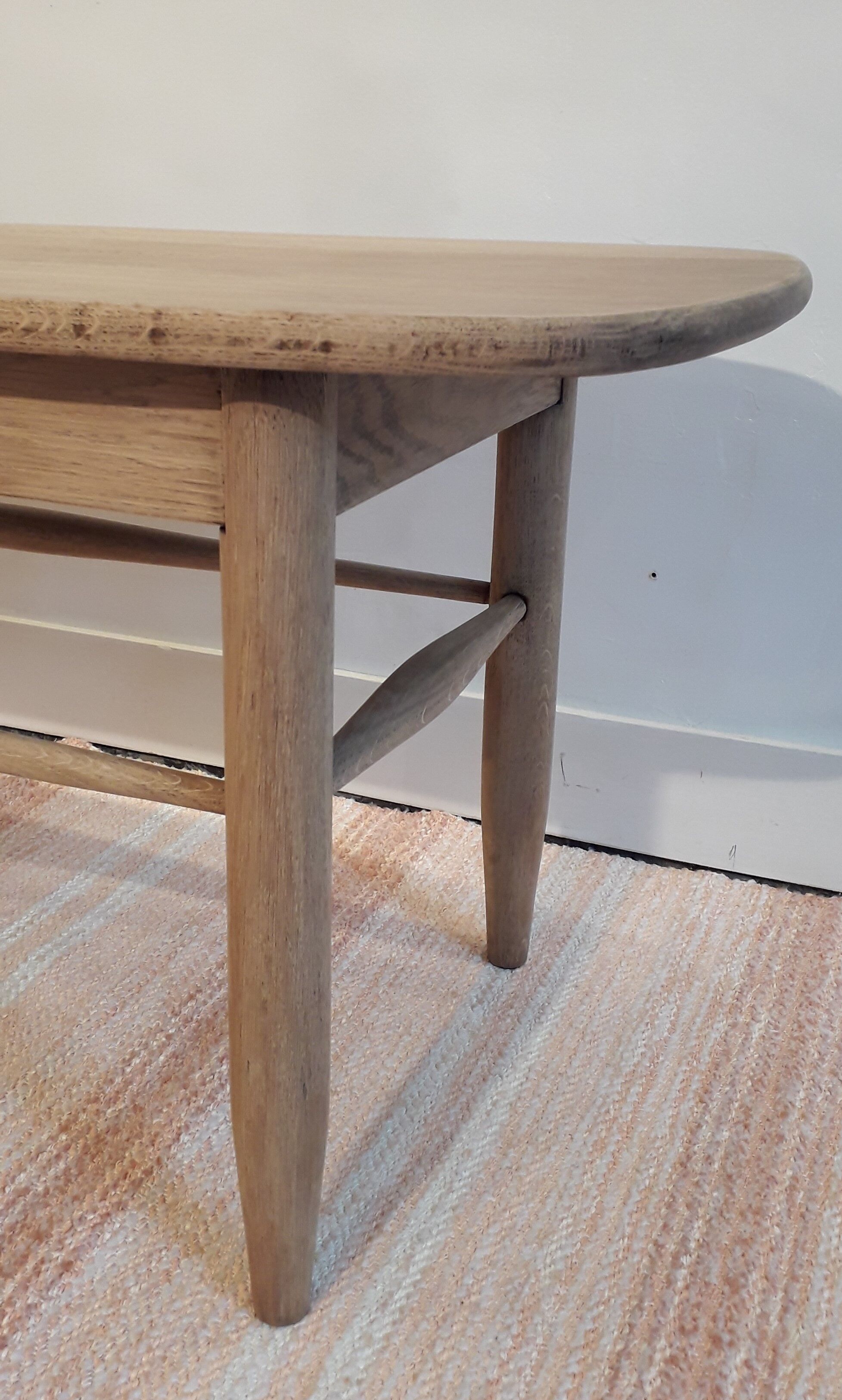 Solid oak coffee table