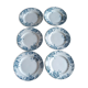 6 flat plates St Amand model Marie-Louise