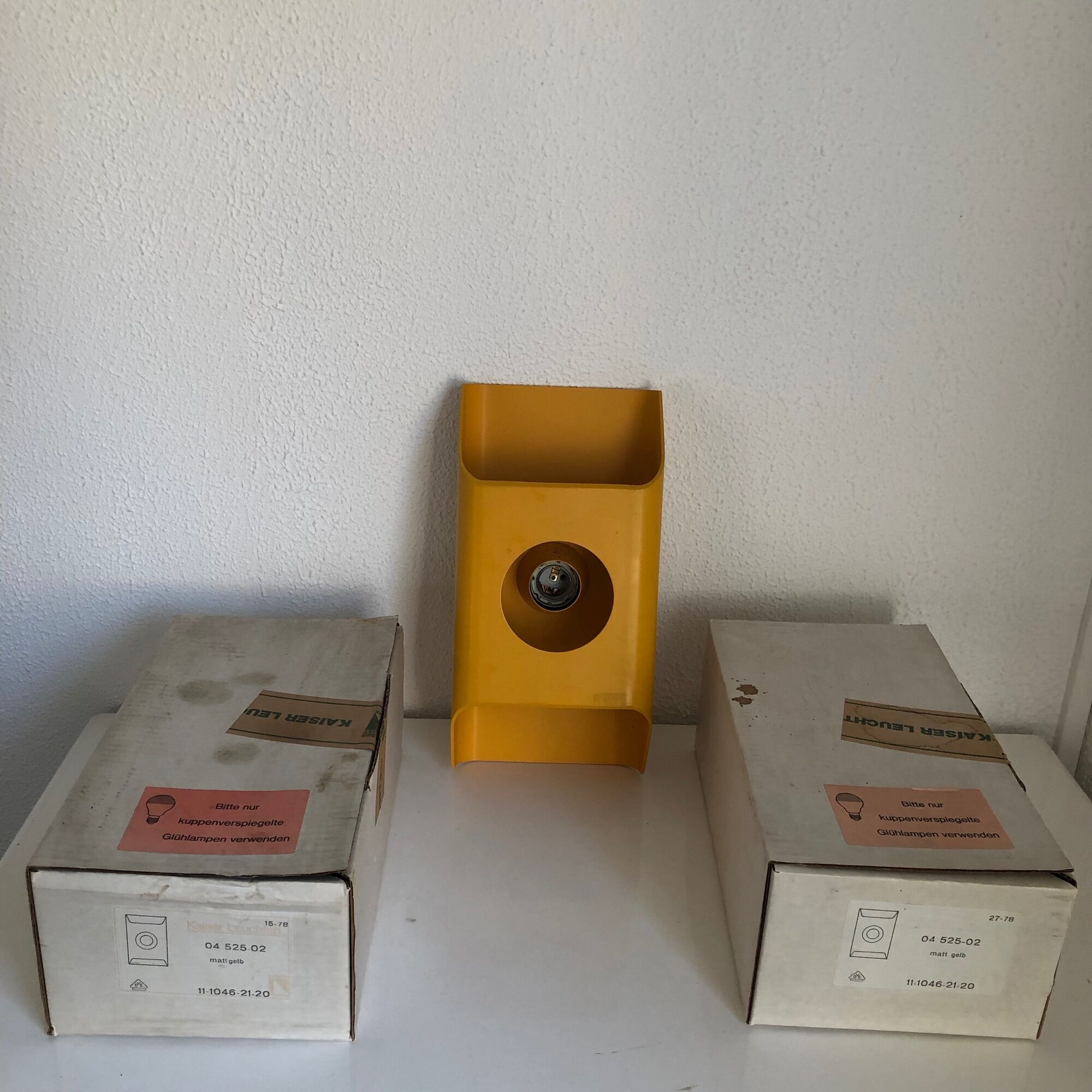 Trio German wall lamps Kaiser Leuchten vintage 1970 - 31 x 18cm