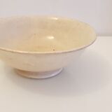 Old porcelain dish on pedestal