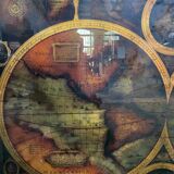 World map of eglomerized glass