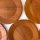 Vintage wooden plates teak