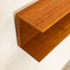 Mid-Century Modern Teak wall-mounted shelf by Walter Wirz for Wilhelm Renz, 200cm, 1960s