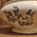 French vintage soup tureen, R. Lafitte, Terre de Fer, Salins