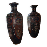 Pair of cloisonné vase