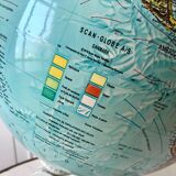 globe terrestre lumineux design scandinave Made in Denmark 1976