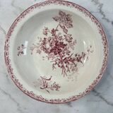 Large ironstone salad bowl Fontanges Sarreguemines