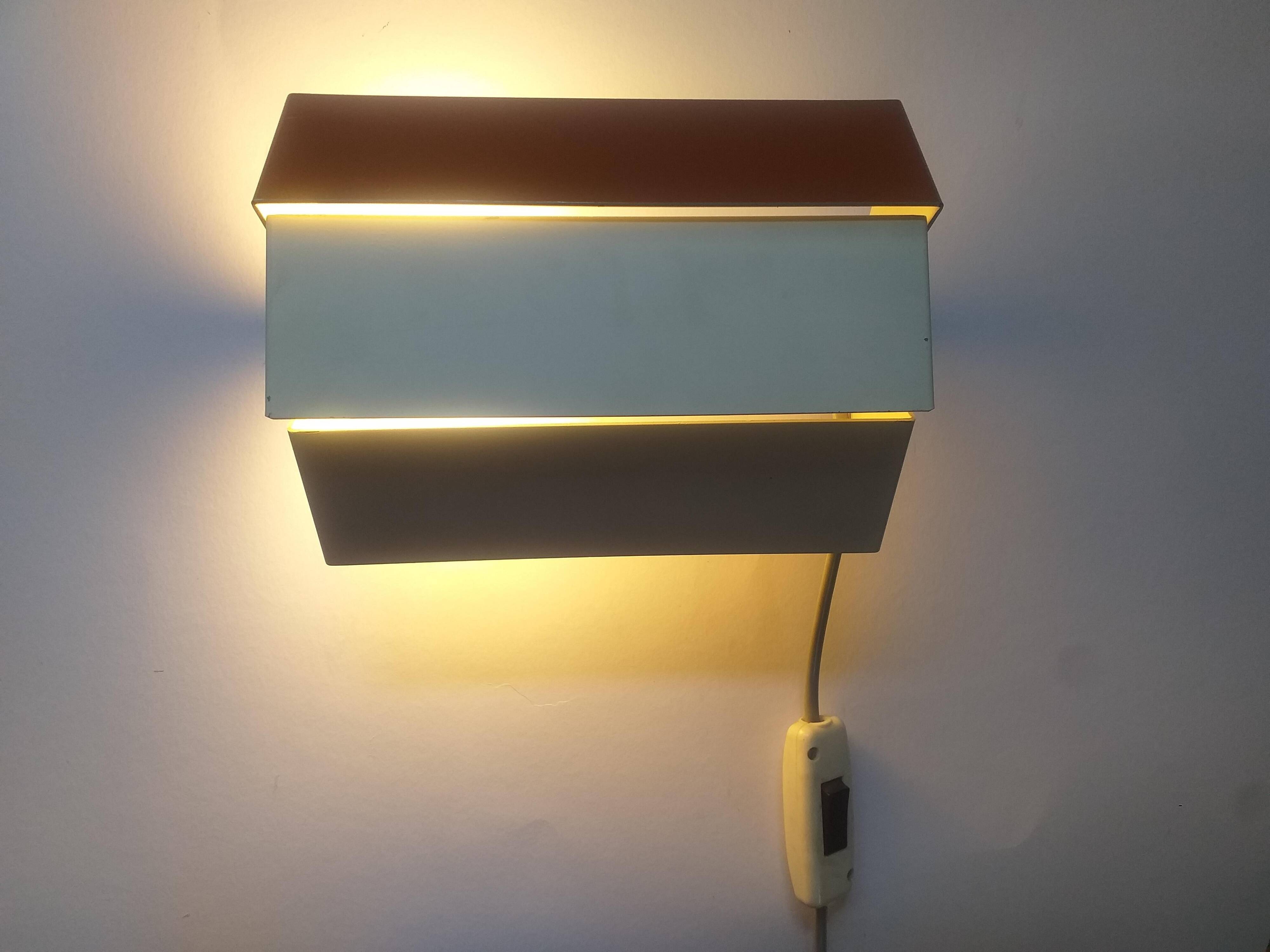 Pair of Midcentury Wall Lamps Napako, 1970s