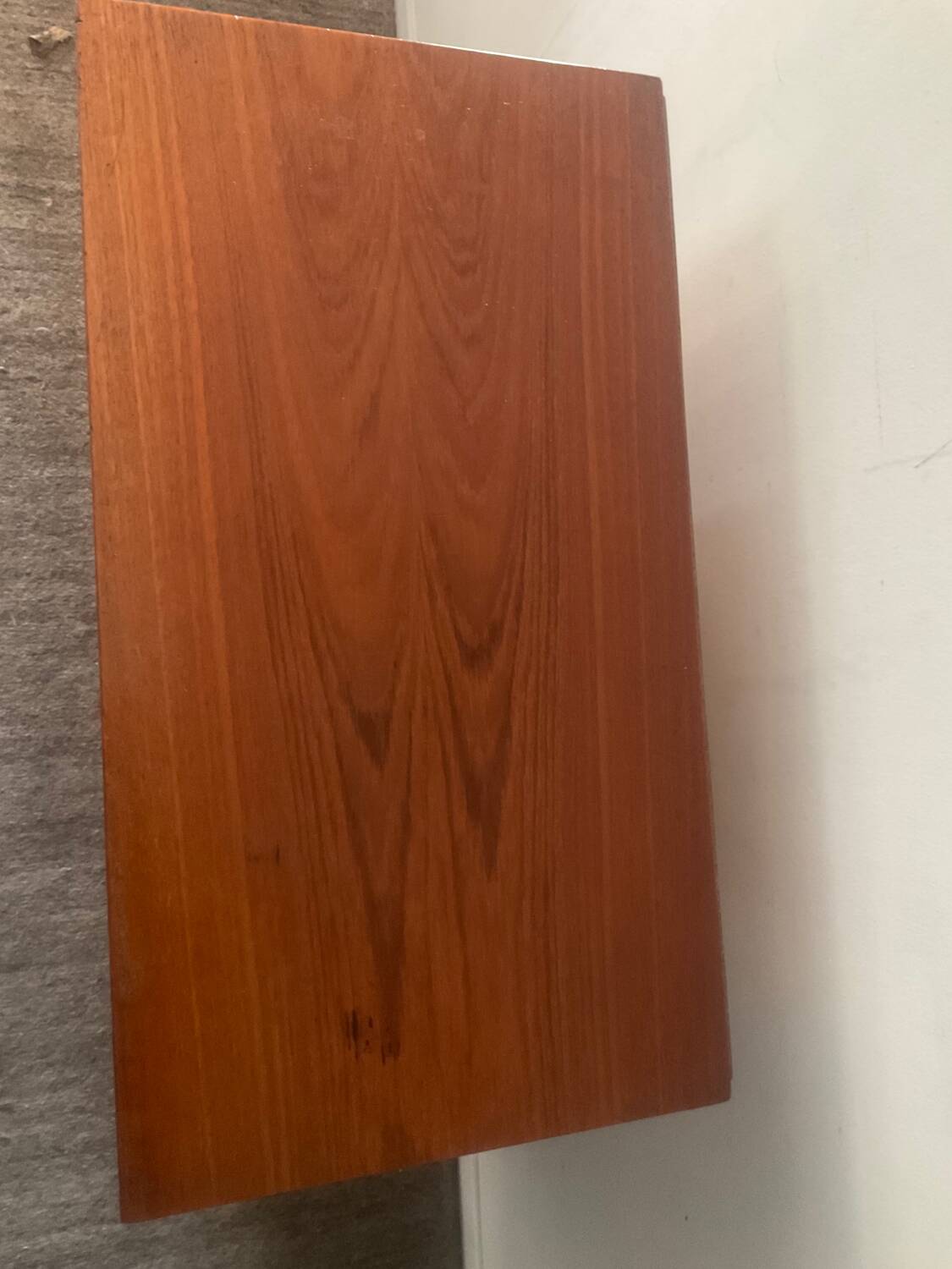 Danish teak chiffonier chest of drawers with 5 drawers