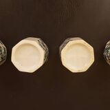 4 vintage stoneware teacups