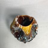 Former vallauris + 2 handles ceramic vase stamped vintage