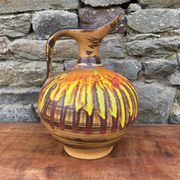 Grande cruche en céramique Saint-Clément, des années 70