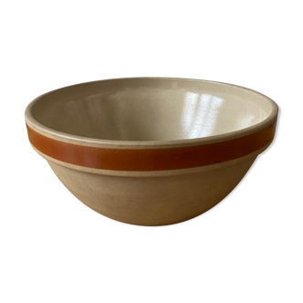 Gien beige and brown sandstone salad