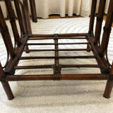 Rattan dressing table with her stool