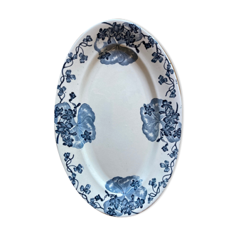 Oval serving dish R&A salines, model "the violets"